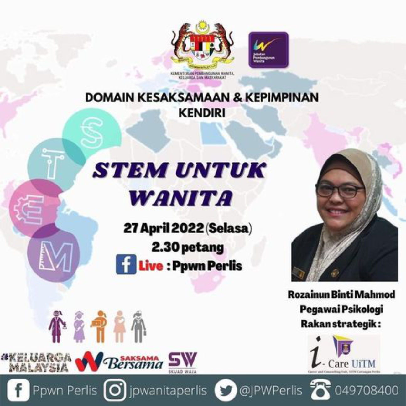 Domain Kesaksamaan & Kepimpinan Kendiri: Stem Untuk Wanita