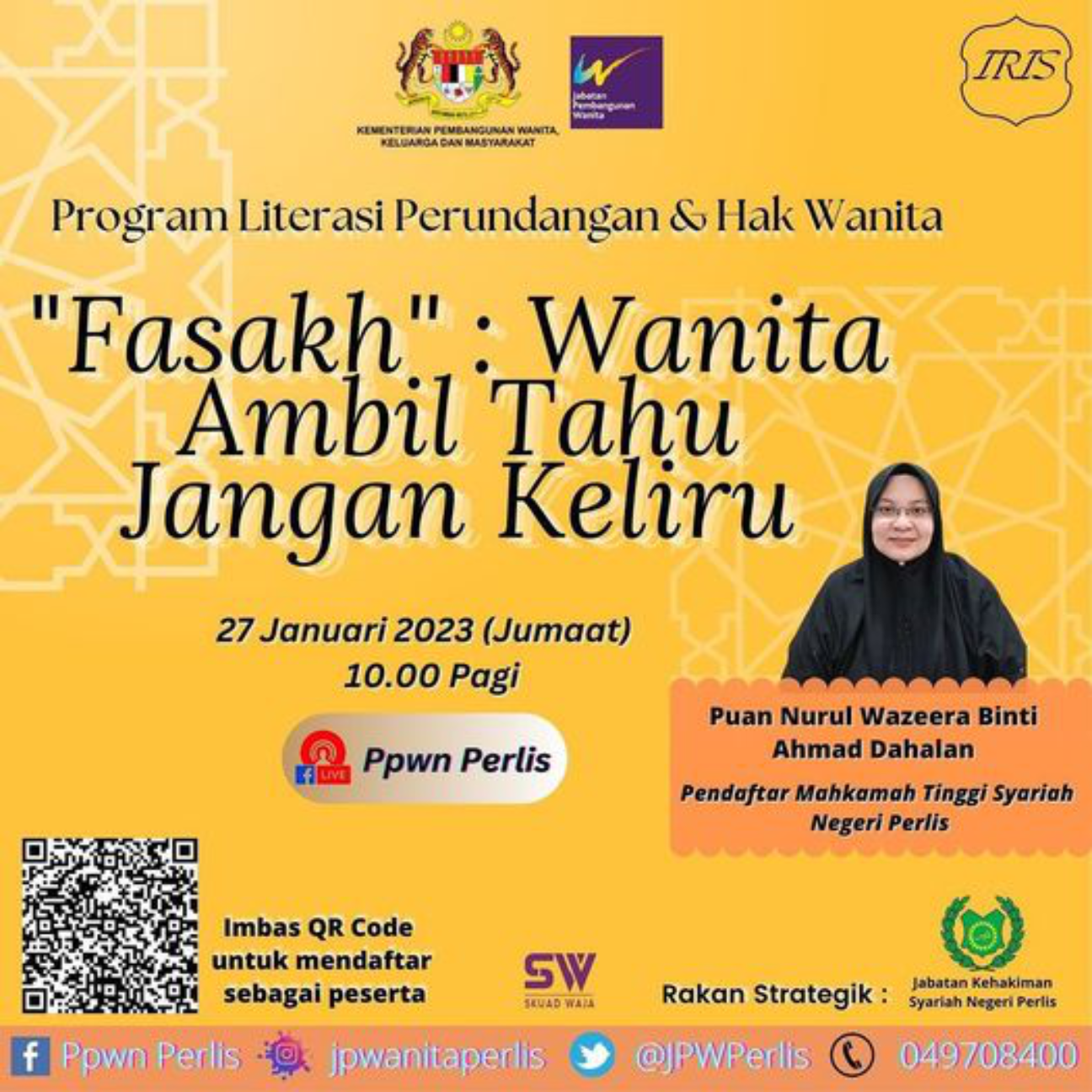 "Fasakh: Wanita Ambil Tahu Jangan Keliru"