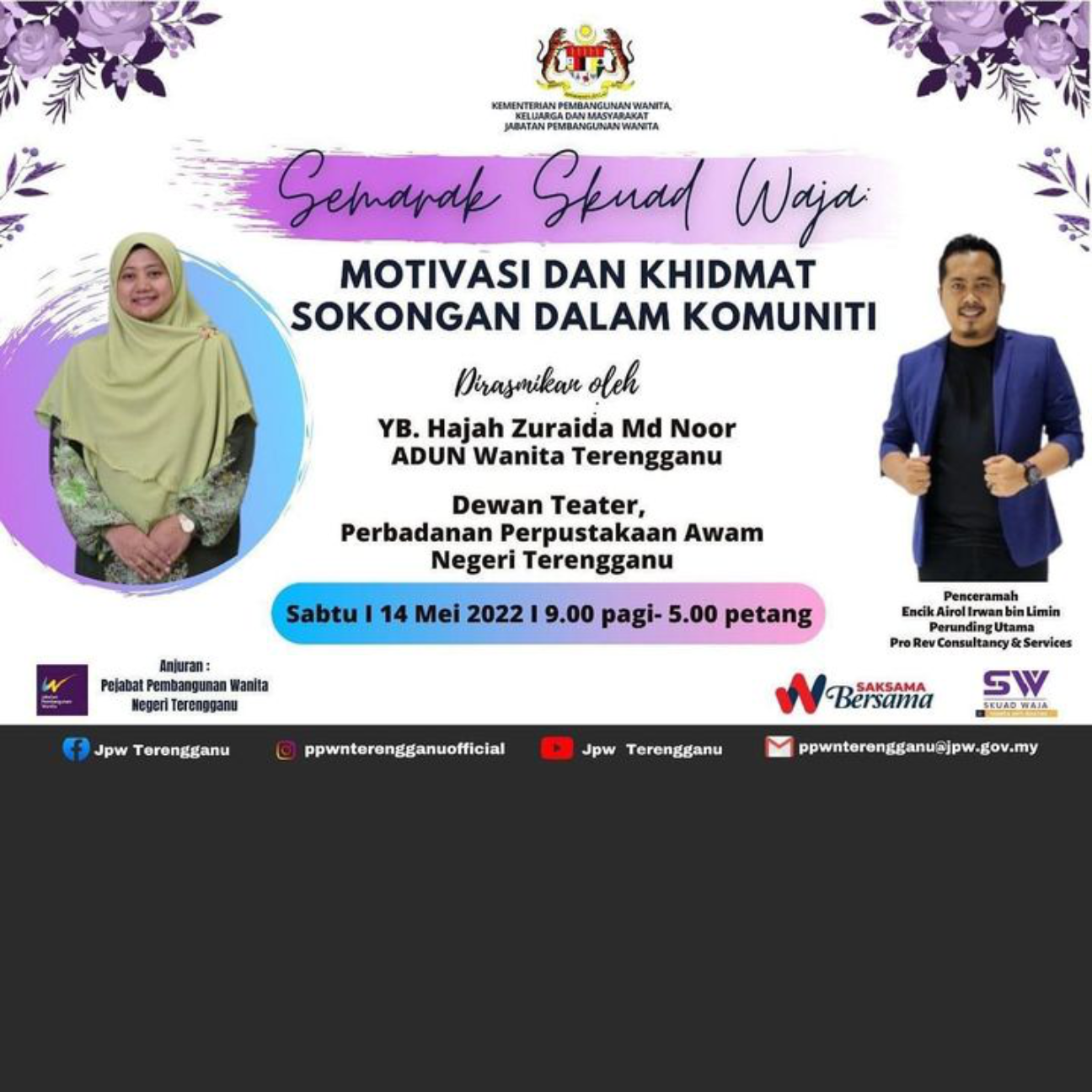 Program Semarak Skuad Waja: Motivasi dan Khidmat Sokongan Dalam Komuniti