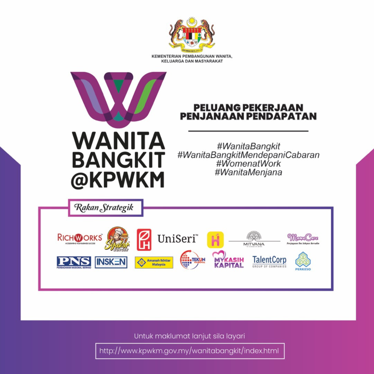 Perasmian Wanita Bangkit@KPWKM Pada 2 November 2021