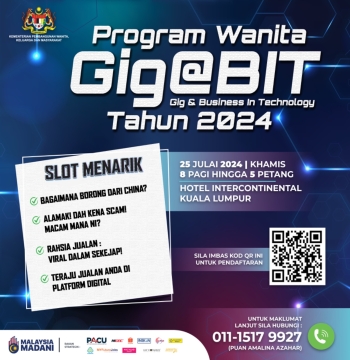Program Wanita Gig and Business in Technology:GIG@BIT Tahun 2024